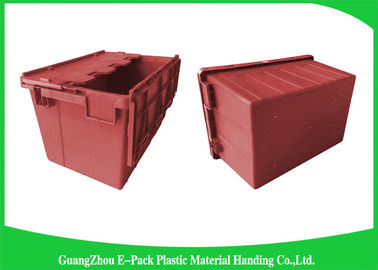 Entrepôt Tote Boxes de plastique empilable/poubelles empilables avec les couvercles articulés
