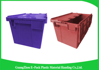 Entrepôt Tote Boxes de plastique empilable/poubelles empilables avec les couvercles articulés