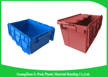 Entrepôt Tote Boxes de plastique empilable/poubelles empilables avec les couvercles articulés