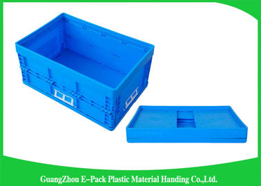 poubelles de stockage en plastique pliantes de transport du supermarché 55L/caisses se pliantes de stockage