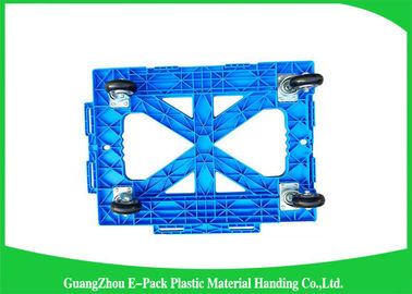 chariot mobile en plastique résistant des biens 150kg, chariot à quatre roues à logistique