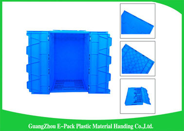 Mesh Collapsible Plastic Containers avec les couvercles joints/empaquettent les caisses en plastique se pliantes