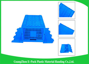 Mesh Collapsible Plastic Containers avec les couvercles joints/empaquettent les caisses en plastique se pliantes