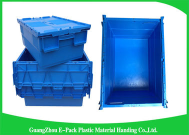 Conteneurs en plastique de couvercle d'attache de la sécurité 50kgs industrielle/poubelles de stockage en plastique avec des couvercles