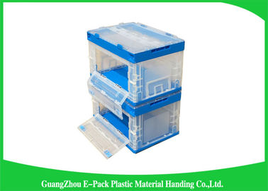 Récipients en plastique pliants solides, poubelles de stockage en plastique pliables