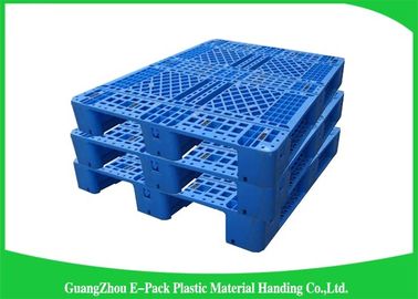 Type en plastique industriel d'entrée des palettes 4-Way de transport recyclable bleu