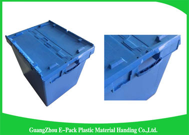 Conteneurs attachés en plastique de couvercle de caisse mobile pour l'outil, faciles de nettoyer 75*57*62.5CM