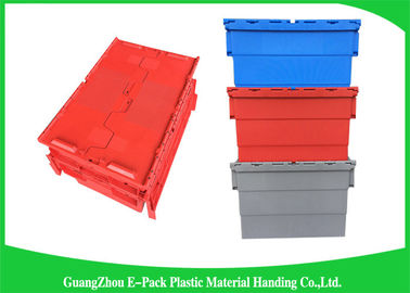 Conteneurs en plastique de couvercle d'attache de stockage 600 * taille assortie par 400mm