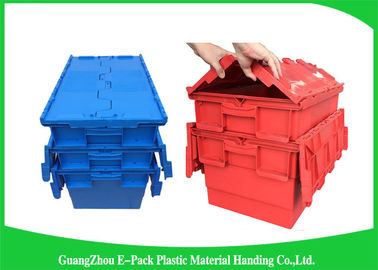 Conteneurs en plastique de couvercle d'attache de stockage 600 * taille assortie par 400mm