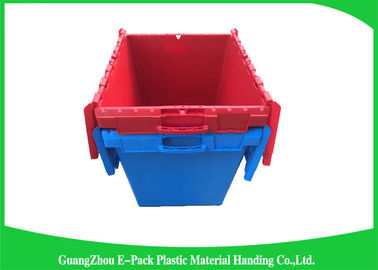Conteneurs attachés en plastique mobiles solides de couvercle, poubelles en plastique de la sécurité 50kgs avec des couvercles
