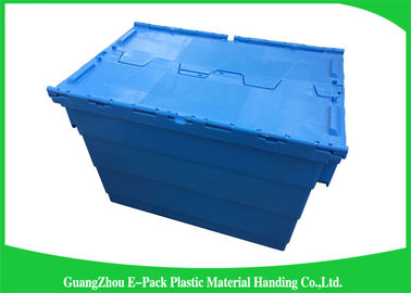 Les conteneurs en plastique bleus de couvercle d'attache de stockage ont assorti la taille 60 * 40 * 41.2cm