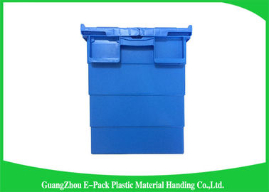 Conteneurs attachés en plastique durables de couvercle/boîtes de rangement en plastique résistantes