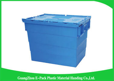Conteneurs attachés en plastique durables de couvercle/boîtes de rangement en plastique résistantes