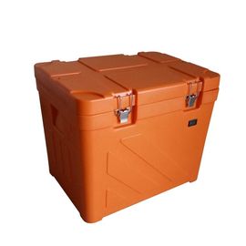 Boîte fraîche isolée en plastique non-toxique orange, boîte de rangement froide du pique-nique 110L