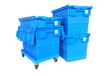 23,6' stockage de x 15,7 ' déplaçant Tote Box With Hinged Lids de plastique empilable