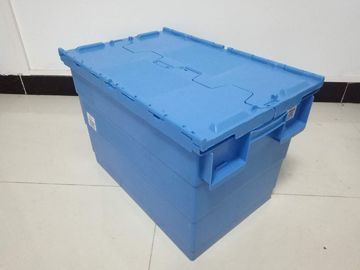 Les grands emballages en plastique de stockage d'emboîtement ont attaché la couleur adaptée aux besoins du client par couvercles