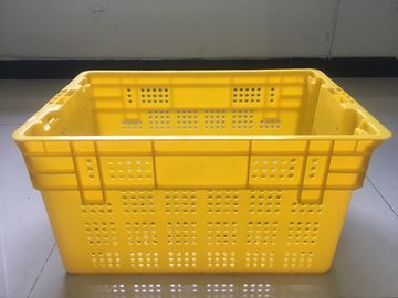 Caisses en plastique durables de nourriture, empilant l'entrepôt de C.C du légume fruit d'emboîtement pp Mesh Crates