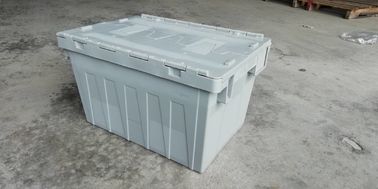 Boîtes empilables en plastique 550*370 millimètre de chiffre d'affaires de stockage de longévité élevée