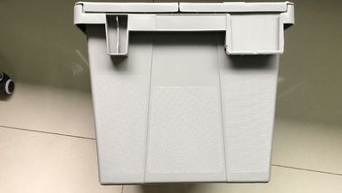 Boîtes empilables en plastique 550*370 millimètre de chiffre d'affaires de stockage de longévité élevée