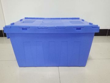Conteneurs adaptés aux besoins du client de Logo Printing Plastic Attached Lid/pp Tote Boxes