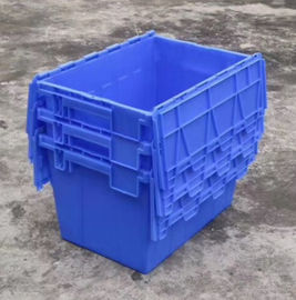Conteneurs adaptés aux besoins du client de Logo Printing Plastic Attached Lid/pp Tote Boxes