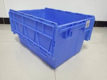 Conteneurs adaptés aux besoins du client de Logo Printing Plastic Attached Lid/pp Tote Boxes