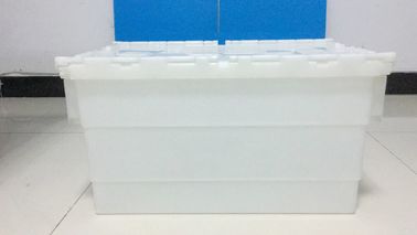 Capacité de chargement plus élevée ci-jointe en plastique standard de conteneurs de couvercle de la taille pp