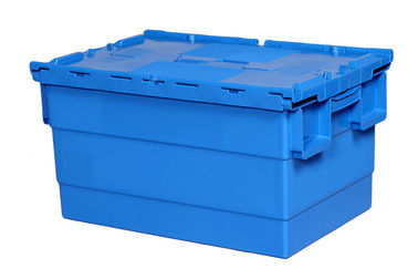 Plus de couleurs 100% se réunir ci-joints par conteneurs de fil d'acier de taille de norme des couvercles 600*400 millimètre de nid de pile de polypropylène de Vierge