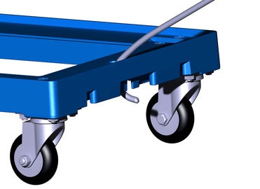 3 avance quatre que petit à petit l'unité centrale roule Dolly Rudder Moving Customized de empilement de plastique