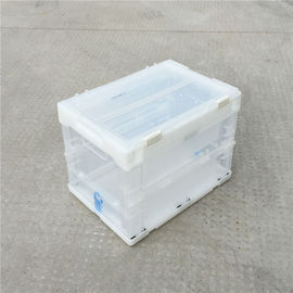 Couvercles attachés Tote Boxes de plastique pliant/récipient en plastique pliable