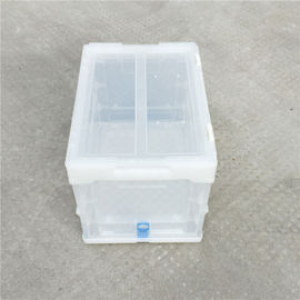 Couvercles attachés Tote Boxes de plastique pliant/récipient en plastique pliable