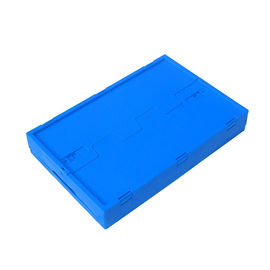 Les boîtes à palette 100% en plastique de polypropylène de Vierge/boîte en plastique pliante ont attaché des couvercles