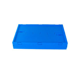 Le fond solide pliant en plastique ci-joint Mesh Body des caisses 600*400*265 millimètre de couvercles