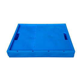 de plus grands conteneurs pliants en plastique de logistique de 750*580mm avec des roulettes commodes