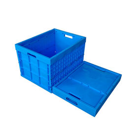 de plus grands conteneurs pliants en plastique de logistique de 750*580mm avec des roulettes commodes