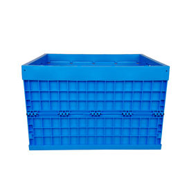 de plus grands conteneurs pliants en plastique de logistique de 750*580mm avec des roulettes commodes