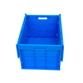 Plastique plus de large volume ci-joint Tote Boxes Stronger pliant de couvercles et longévité