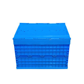 Plastique plus de large volume ci-joint Tote Boxes Stronger pliant de couvercles et longévité