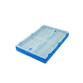 série Tote Boxes Attached Lids Stacking pliant de plastique de 650*440 millimètre