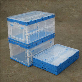 Boîte en plastique pliable pliante, prise facile en plastique de récipients d'entreposage