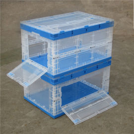 Boîte en plastique pliable pliante, prise facile en plastique de récipients d'entreposage