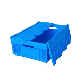 Caisses en plastique pliantes attachées de la Vierge pp de couvercles petites de faible puissance