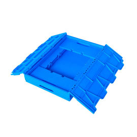 Caisses en plastique pliantes attachées de la Vierge pp de couvercles petites de faible puissance