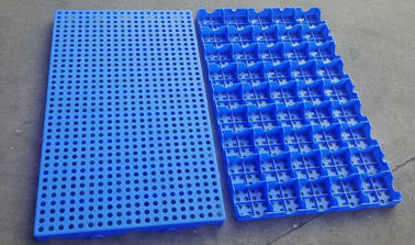 Mesh Floor Plastic Export Pallets reliant la capacité de chargement élevée de nettoyage facile