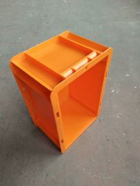 Euro orange de couleur empilant les conteneurs 300*200 millimètre/récipients d'entreposage en plastique empilables