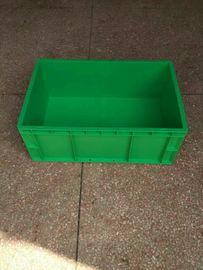 Convoyeur de taille standard des récipients d'entreposage de polyéthylène de Vierge 600*400*230mm et système en plastique empilables verts de tri