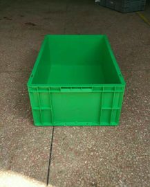 Convoyeur de taille standard des récipients d'entreposage de polyéthylène de Vierge 600*400*230mm et système en plastique empilables verts de tri