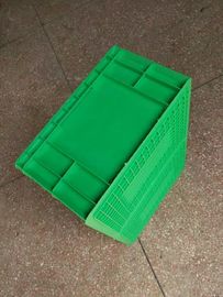 Convoyeur de taille standard des récipients d'entreposage de polyéthylène de Vierge 600*400*230mm et système en plastique empilables verts de tri