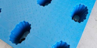 9 pieds d'Impact-résistance de l'emboîtement 1100*900 millimètre de corps creux de palettes en plastique de soufflage