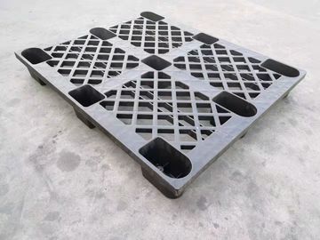 Le HDPE a renforcé les palettes en plastique de noir de 1200*1000 millimètre